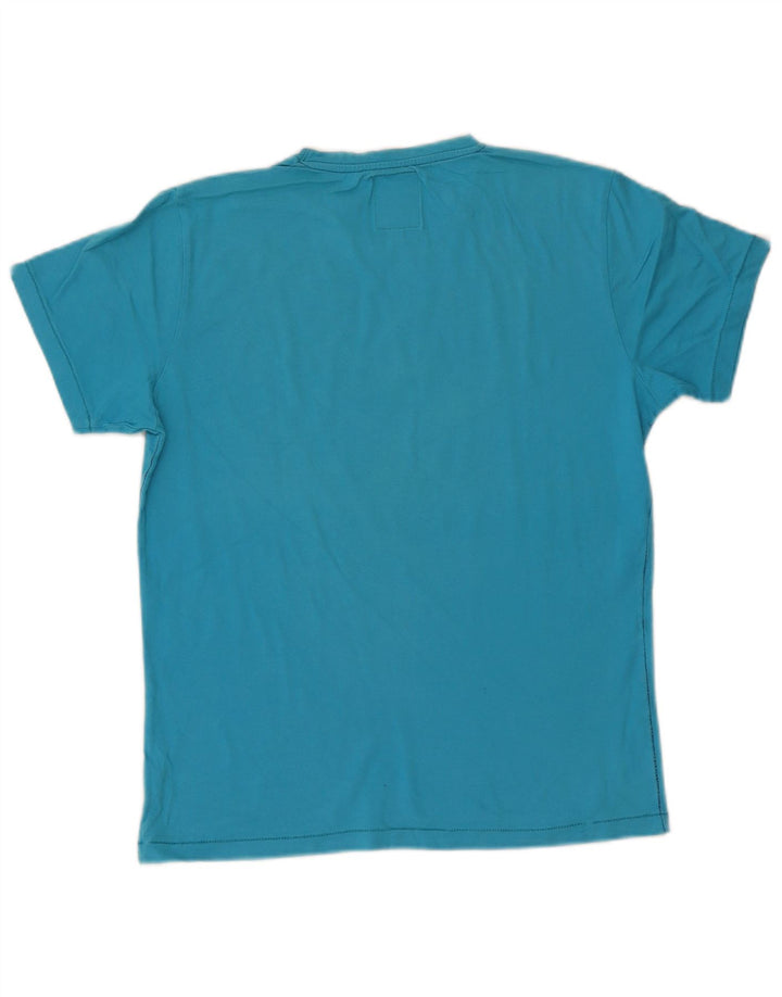 Męski T-shirt z grafiką Jack & Jones Baltimore, duży, niebieski, bawełniany