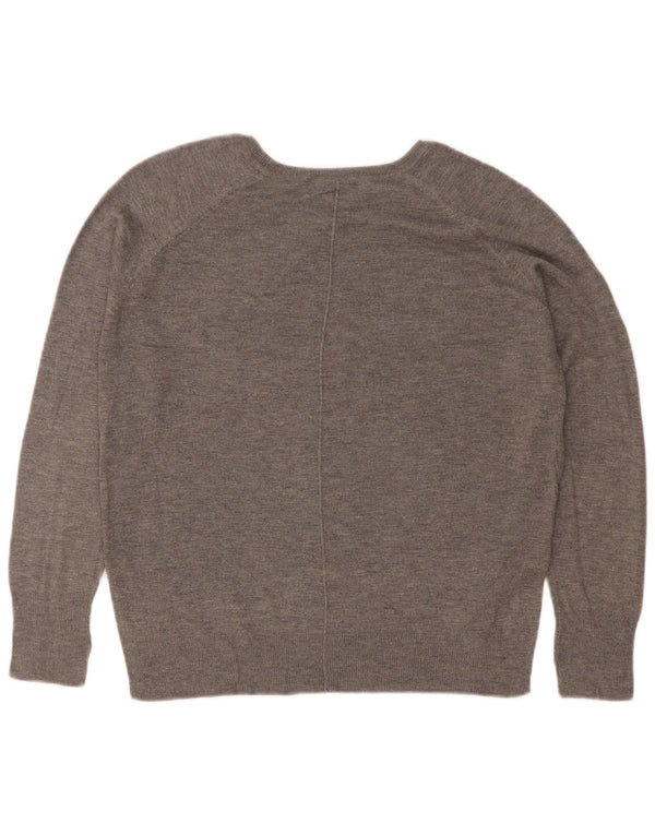 Damski sweter oversize z dekoltem w łódkę Zara UK 10 Small Grey Flecked