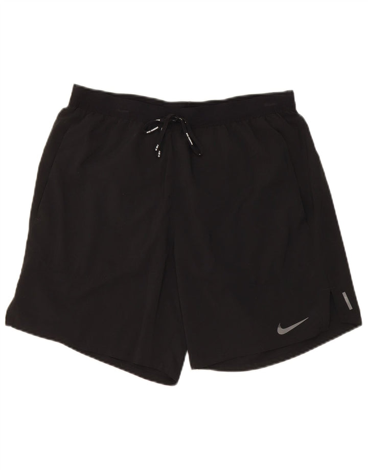 Męskie spodenki sportowe Nike, małe, czarne, poliestrowe