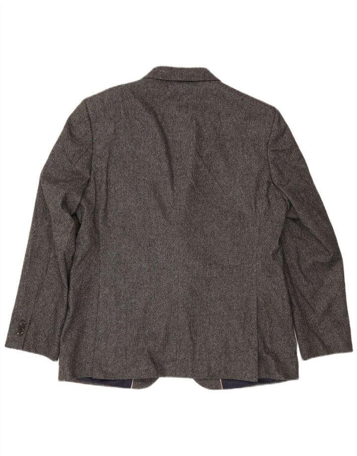 Marks & Spencer Męska marynarka zapinana na 2 guziki UK 44 2XL Szara wełna