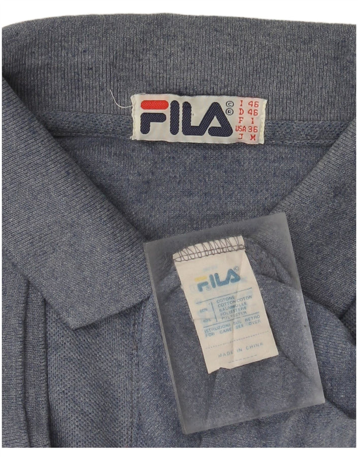 Męska koszulka polo Fila IT 46 Mała niebieska bawełniana w cętki
