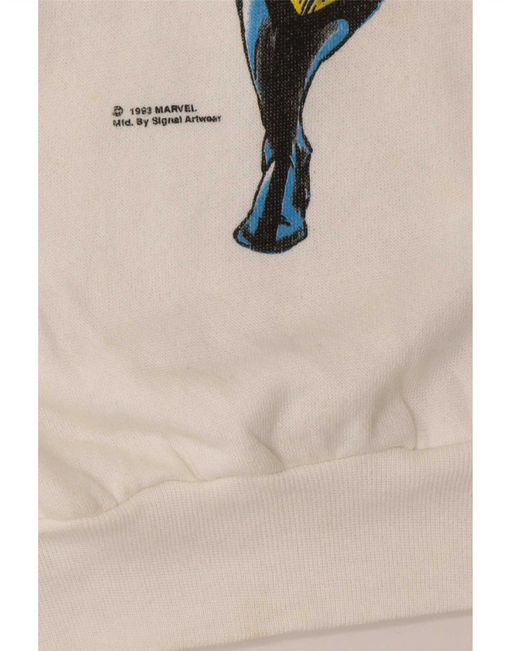Vintage męska bluza Marvel Comics Wolverine 1993, duża, biała