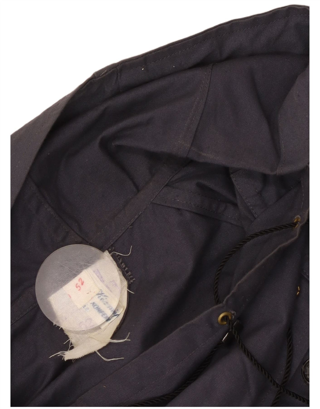 Vintage damska kurtka Anorak z kapturem IT 52 XL granatowa