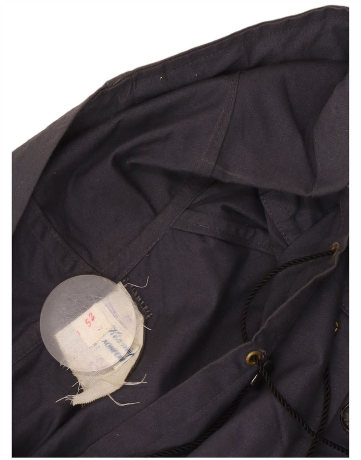 Vintage damska kurtka Anorak z kapturem IT 52 XL granatowa