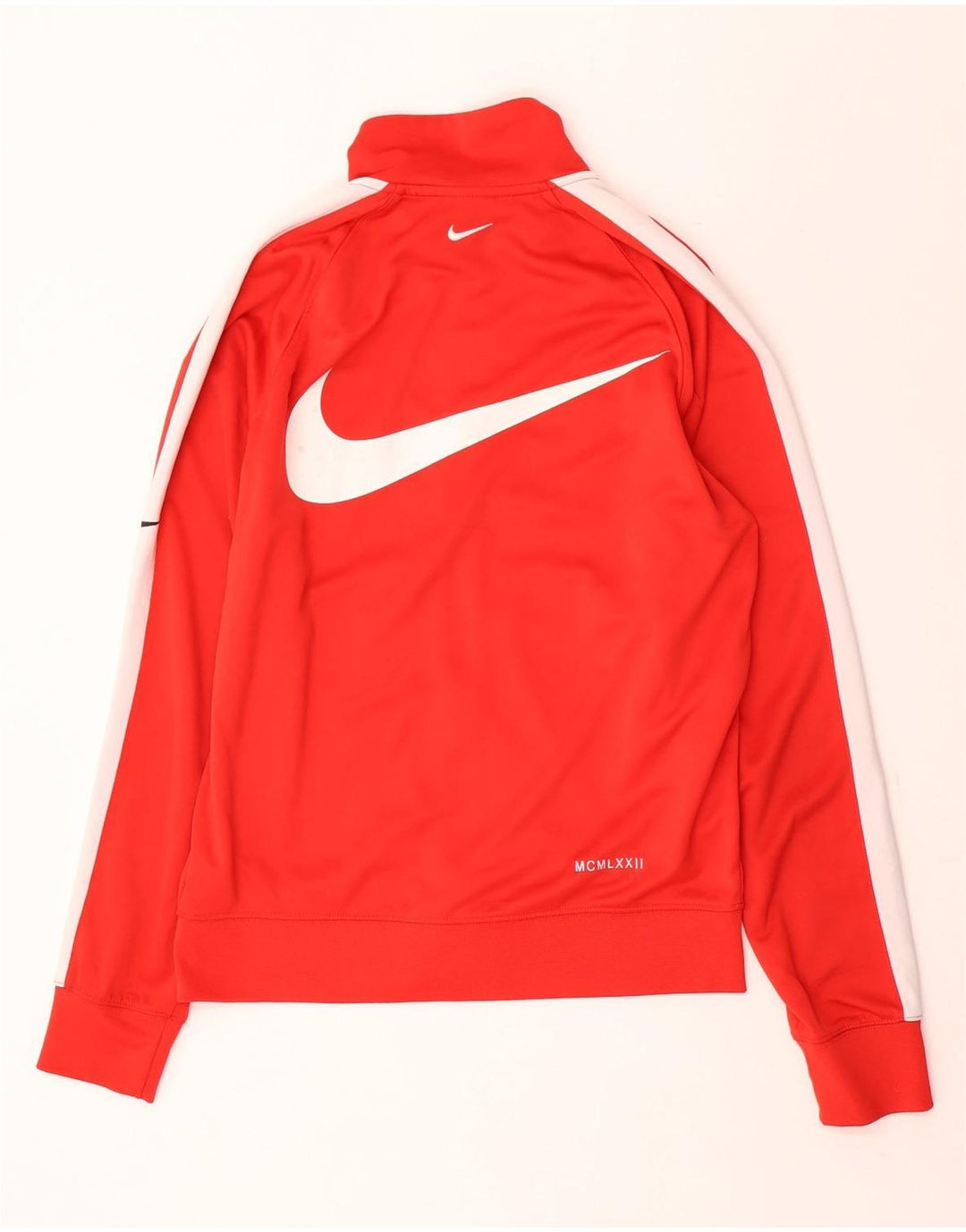 Męska kurtka dresowa Nike Swoosh Graphic, mała, czerwona, z blokami kolorów