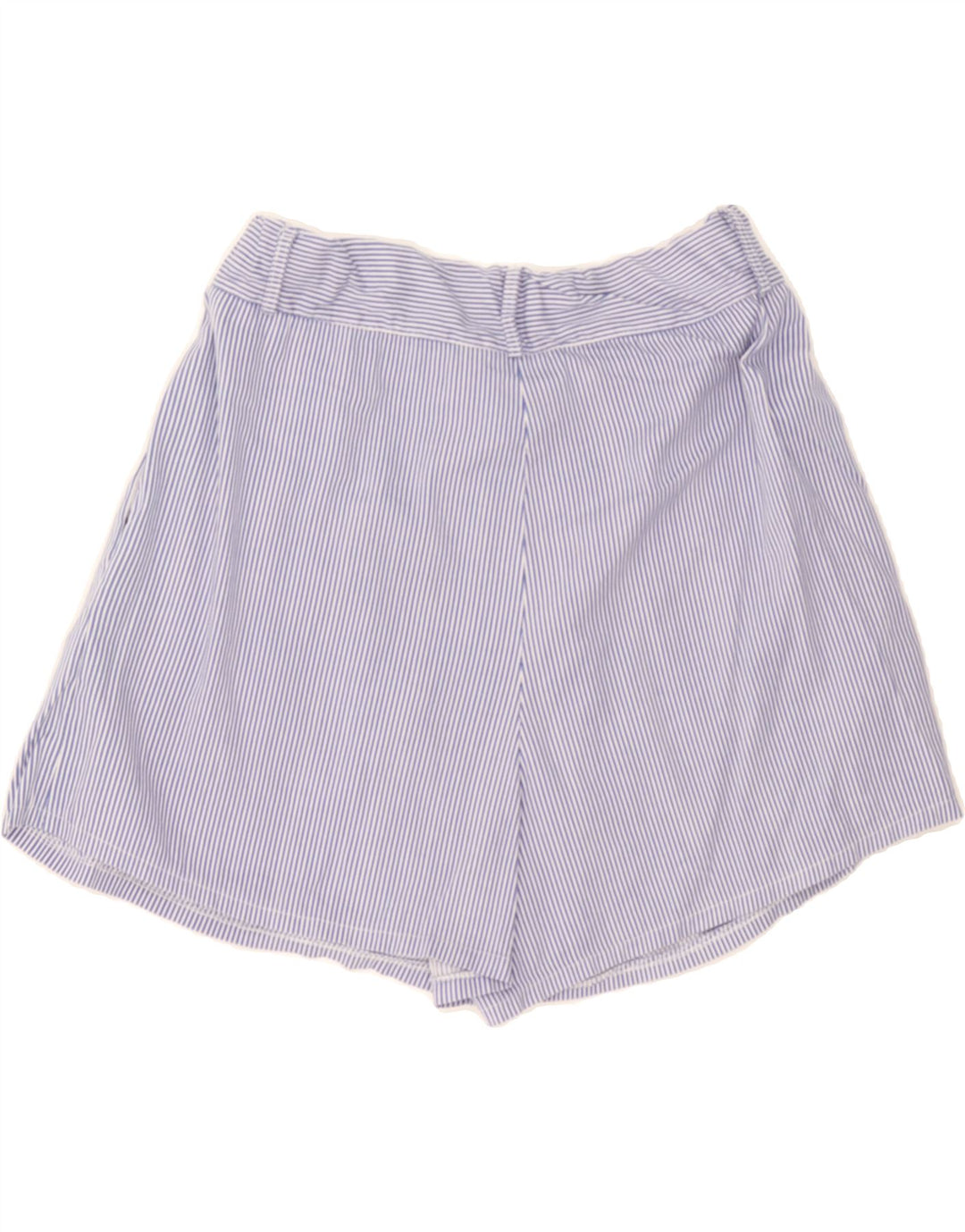 VINTAGE Womens Chino Shorts Medium W30 Blue Pinstripe Cotton Vintage Vintage and Second-Hand Vintage from Messina Hembry 