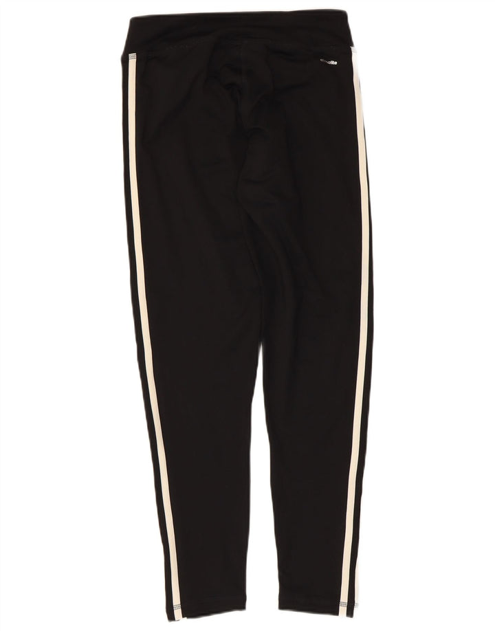 Damskie legginsy Adidas Climalite UK 8/10, małe, czarne, poliestrowe