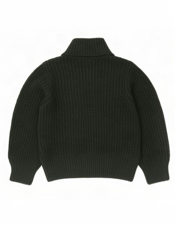 Marks & Spencer Womens Turtle Neck Jumper Sweater UK 14 Medium Green