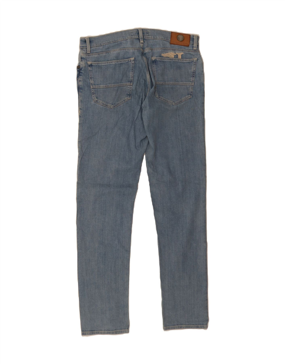 TRUSSARDI Mens Slim Jeans IT 49 Medium W35 L35 Blue Vintage Trussardi and Second-Hand Trussardi from Messina Hembry 