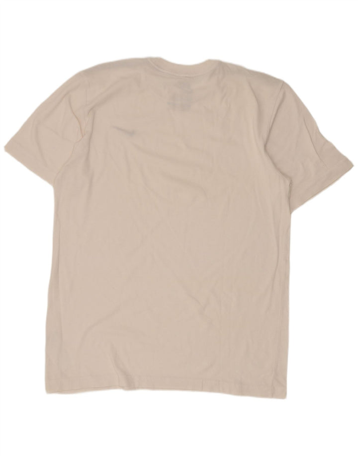 Męski T-shirt Nike o regularnym kroju, duży, biały, bawełniany
