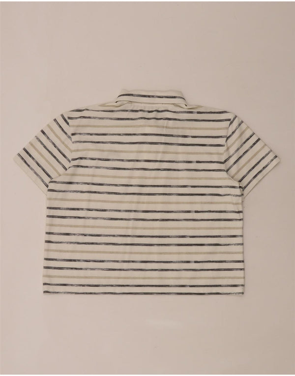 Damska koszulka polo Guess Regular Fit UK 14 w duże białe paski