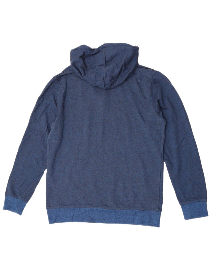 Męski sweter z kapturem i grafiką JACK & JONES, duży, niebieski