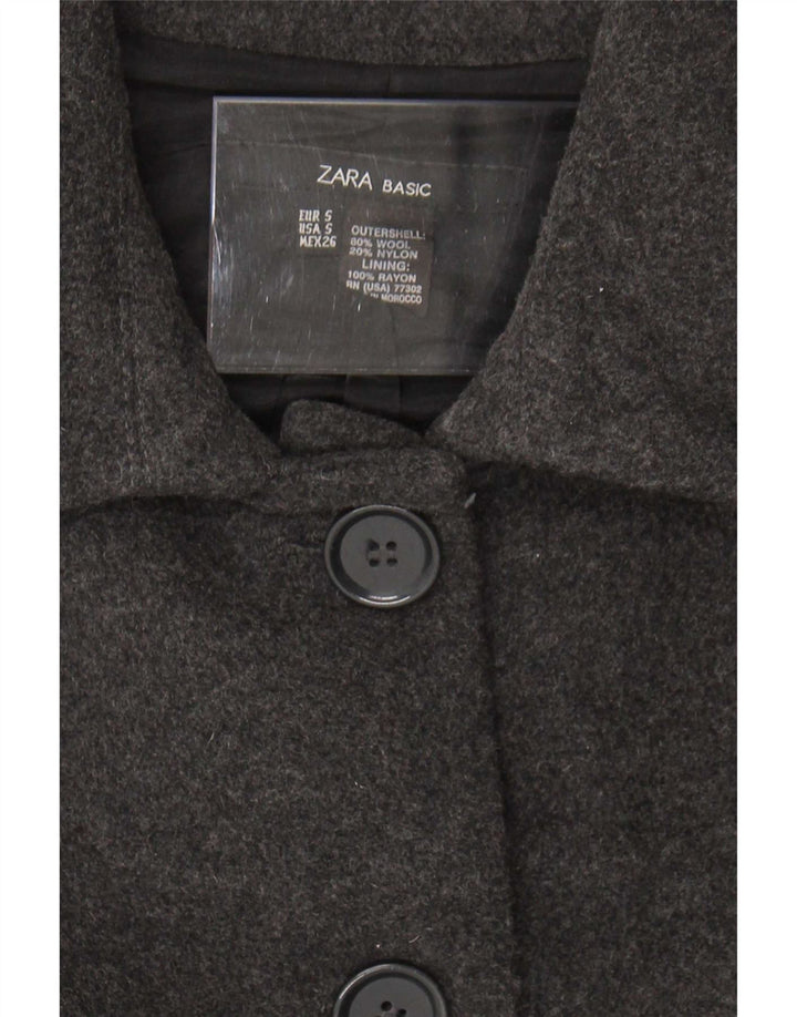 Płaszcz damski Zara UK 10 Small, szary, wełniany