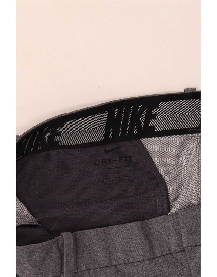 Męskie spodnie chino Nike Dri Fit Straight W36 L34 Szary poliester