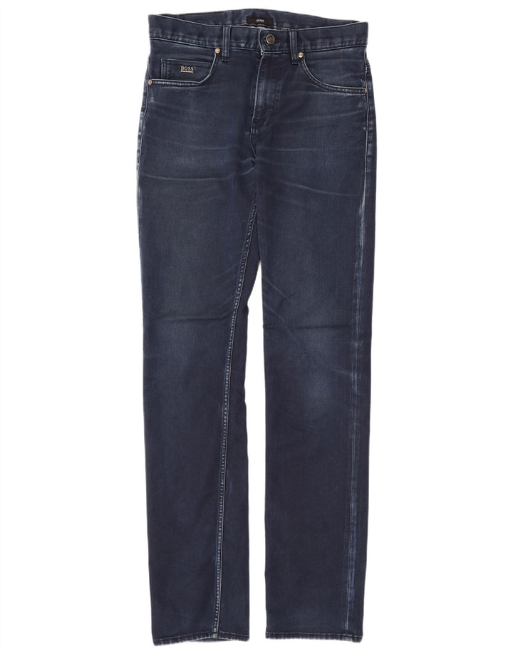 Męskie jeansy Slim Hugo Boss W30 L32 Niebieskie bawełniane