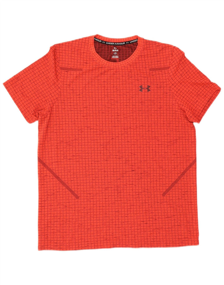 Męski T-shirt z grafiką Under Armour, duży, czerwony nylon