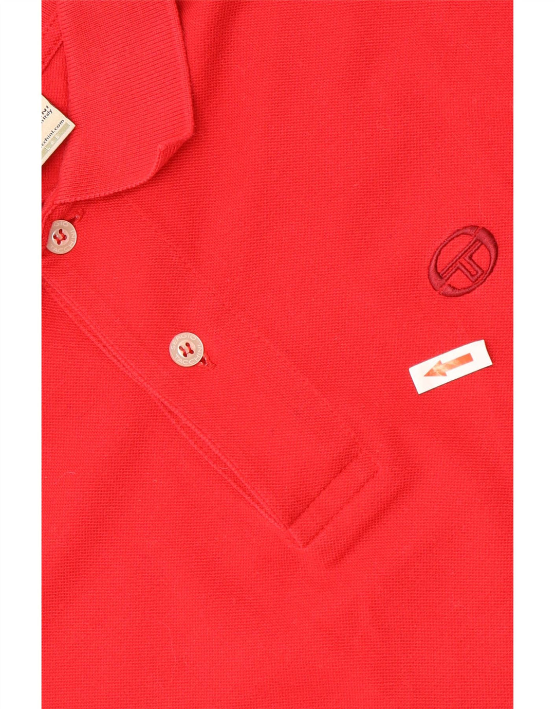 Męska koszulka polo SERGIO TACCHINI IT 46 mała czerwona bawełniana
