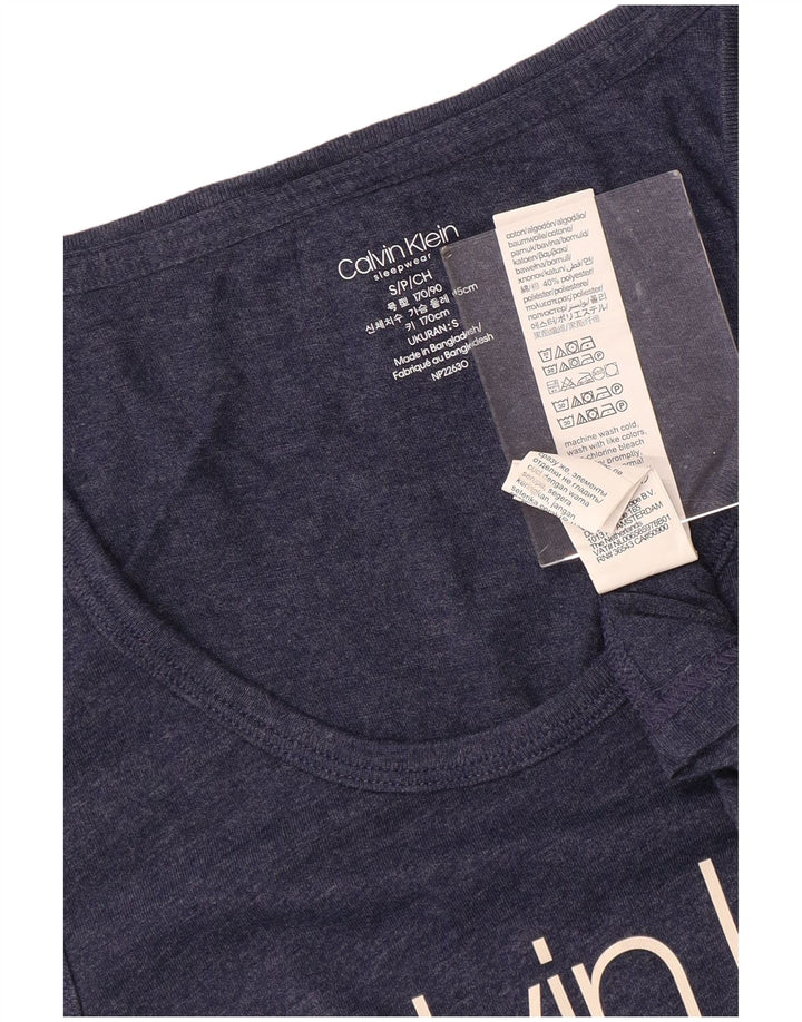 CALVIN KLEIN Męski top z kamizelką z grafiką, mały, granatowy, bawełniany