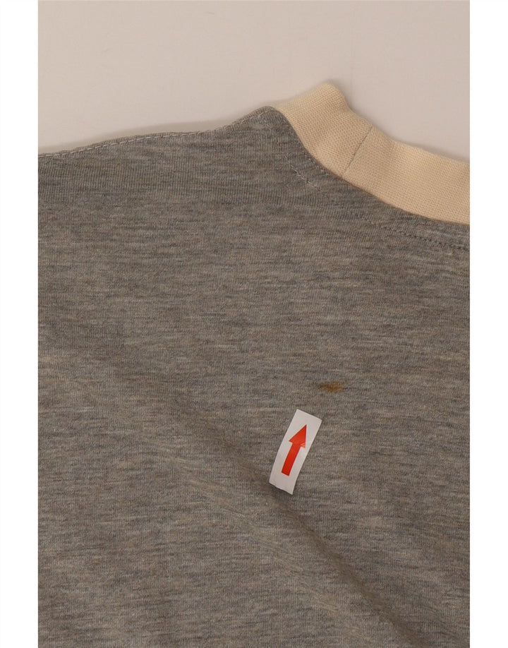 T-shirt męski Puma, bawełniany, średnioszary, z blokami kolorów