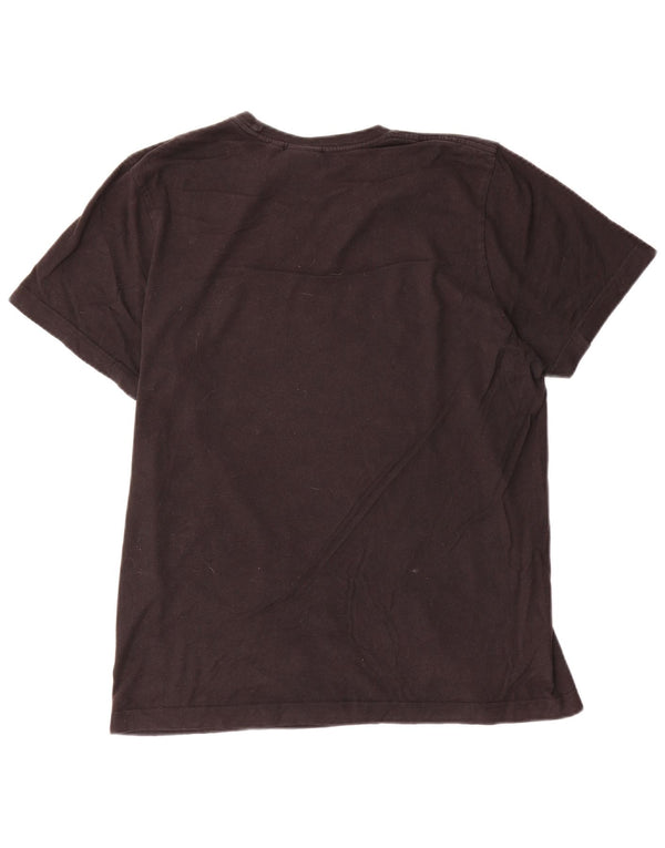 Adidas Mens Graphic T-Shirt Top Medium Black Cotton