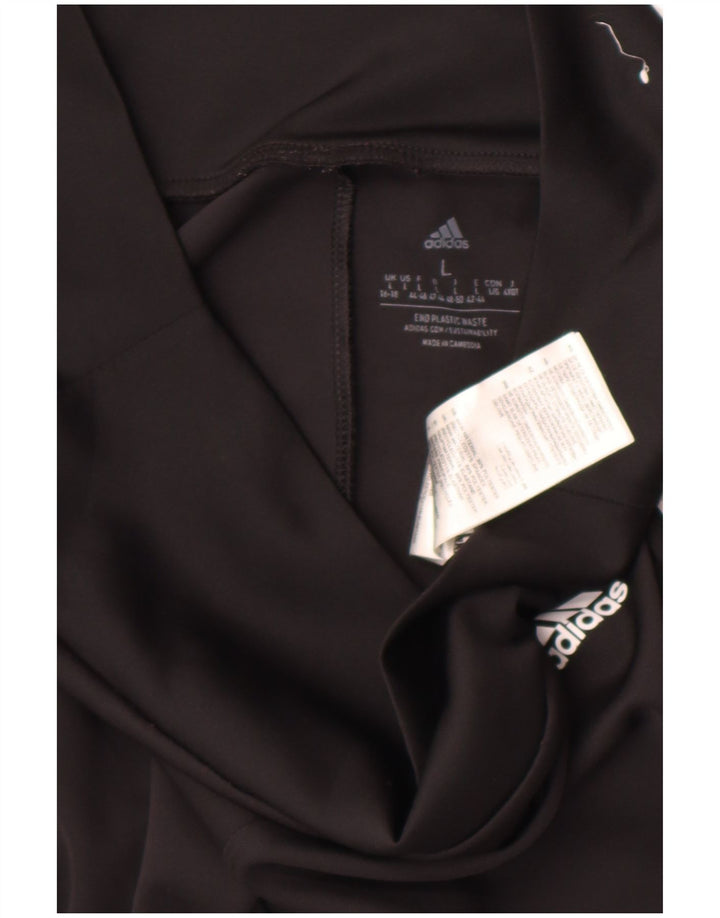 Damskie legginsy Adidas Aeroready UK 16/18, duże, czarne, poliestrowe