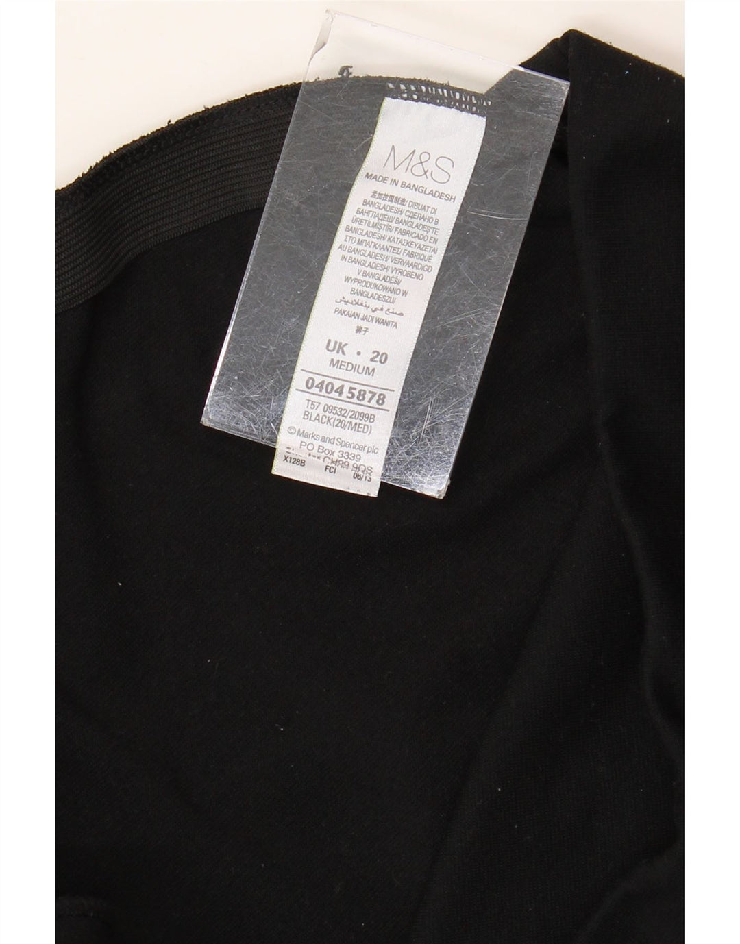Damskie spodnie dresowe Marks & Spencer UK 20 2XL, czarne, poliestrowe