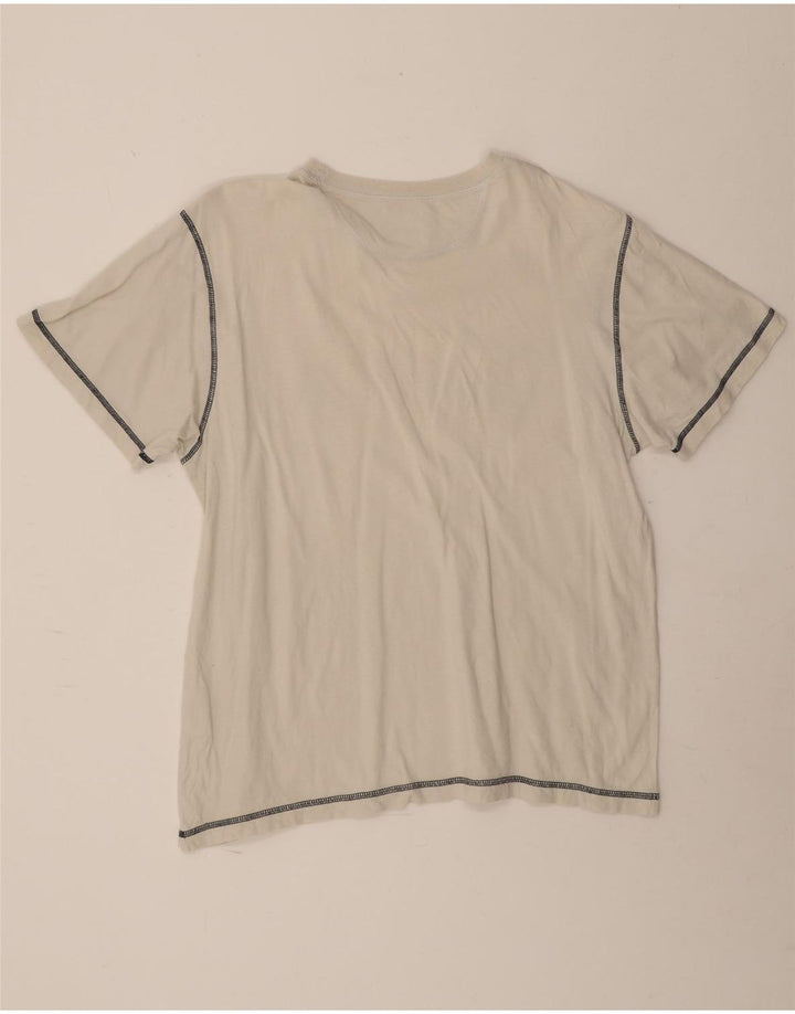 Męski T-shirt Champion z grafiką, duży, złamanej bieli, bawełniany