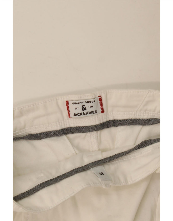 Męskie spodenki chino JACK & JONES średnie W32 białe