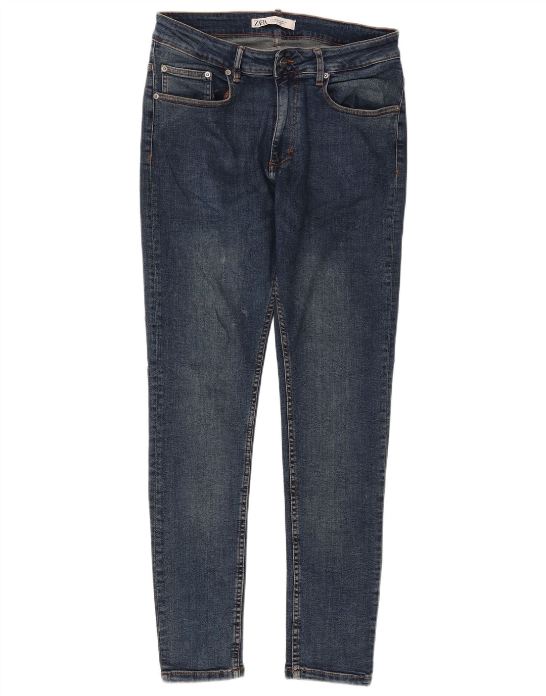 Męskie jeansy obcisłe Zara EU 42 Large W32 L30 Niebieskie