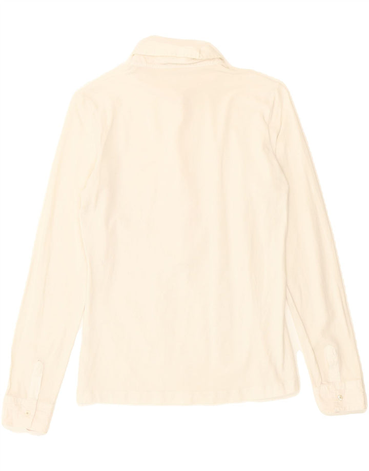 MASSIMO DUTTI Womens Pullover Shirt UK 12 Medium Off White Vintage Massimo Dutti and Second-Hand Massimo Dutti from Messina Hembry 
