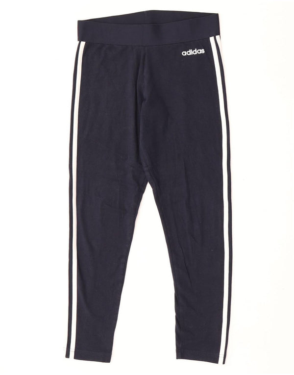Legginsy damskie Adidas UK 12/14 Średni granatowy, bawełniany