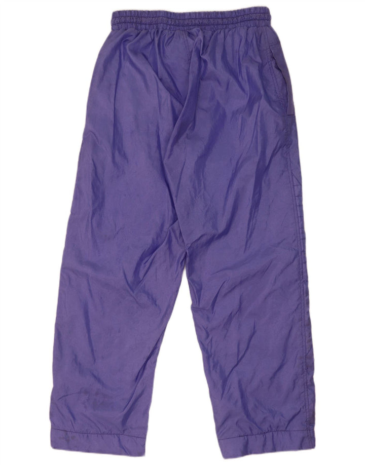 Męskie spodnie dresowe w stylu vintage, średni fiolet, nylon