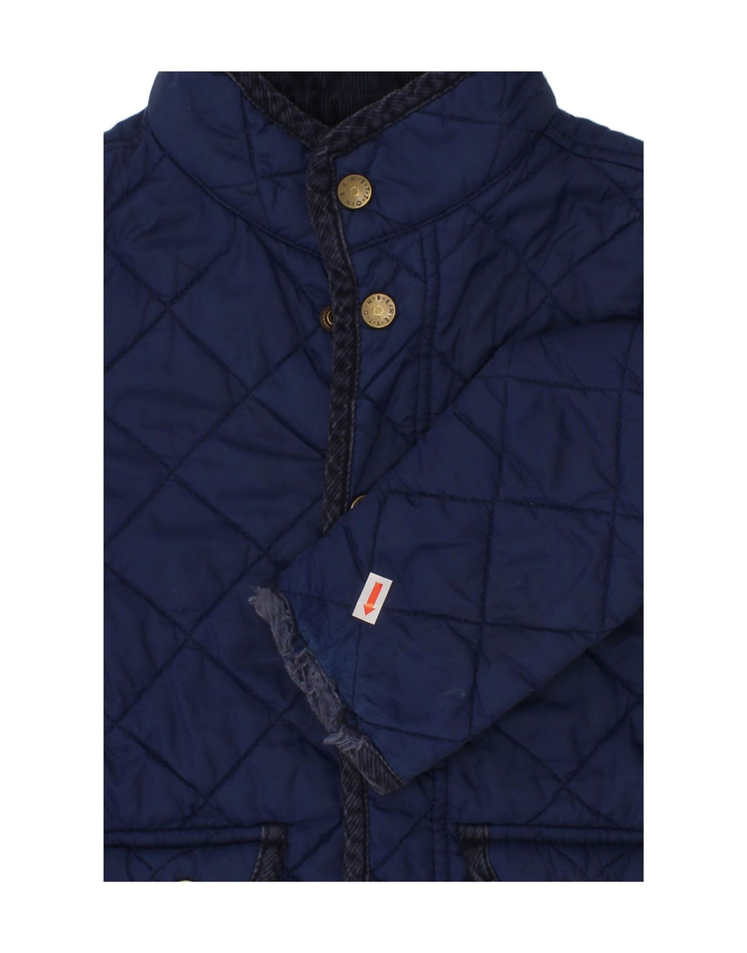 BENETTON Boys Quilted Jacket 4-5 Years XS Navy Blue Polyamide Vintage Benetton and Second-Hand Benetton from Messina Hembry 