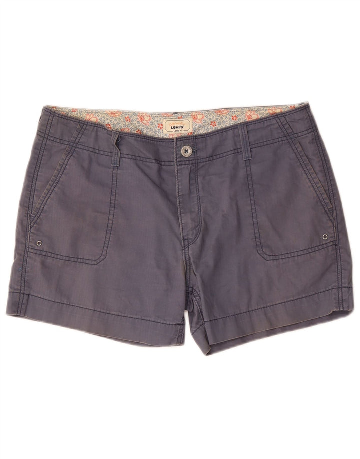 Damskie spodenki cargo Levi's US 12 Large W36, niebieska bawełna