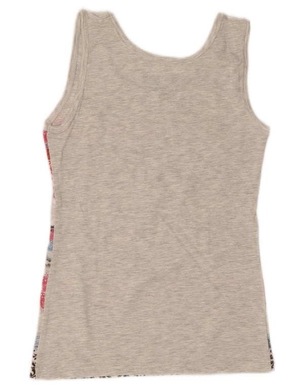 Damska kamizelka Hard Rock Rome Graphic Top UK 8 Small Grey Fair Isle Cotton