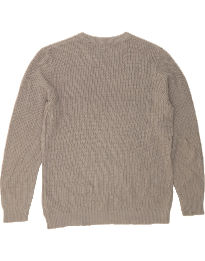 JACK & JONES Mens Crew Neck Jumper Sweater XL Grey Acrylic Vintage Jack & Jones and Second-Hand Jack & Jones from Messina Hembry 