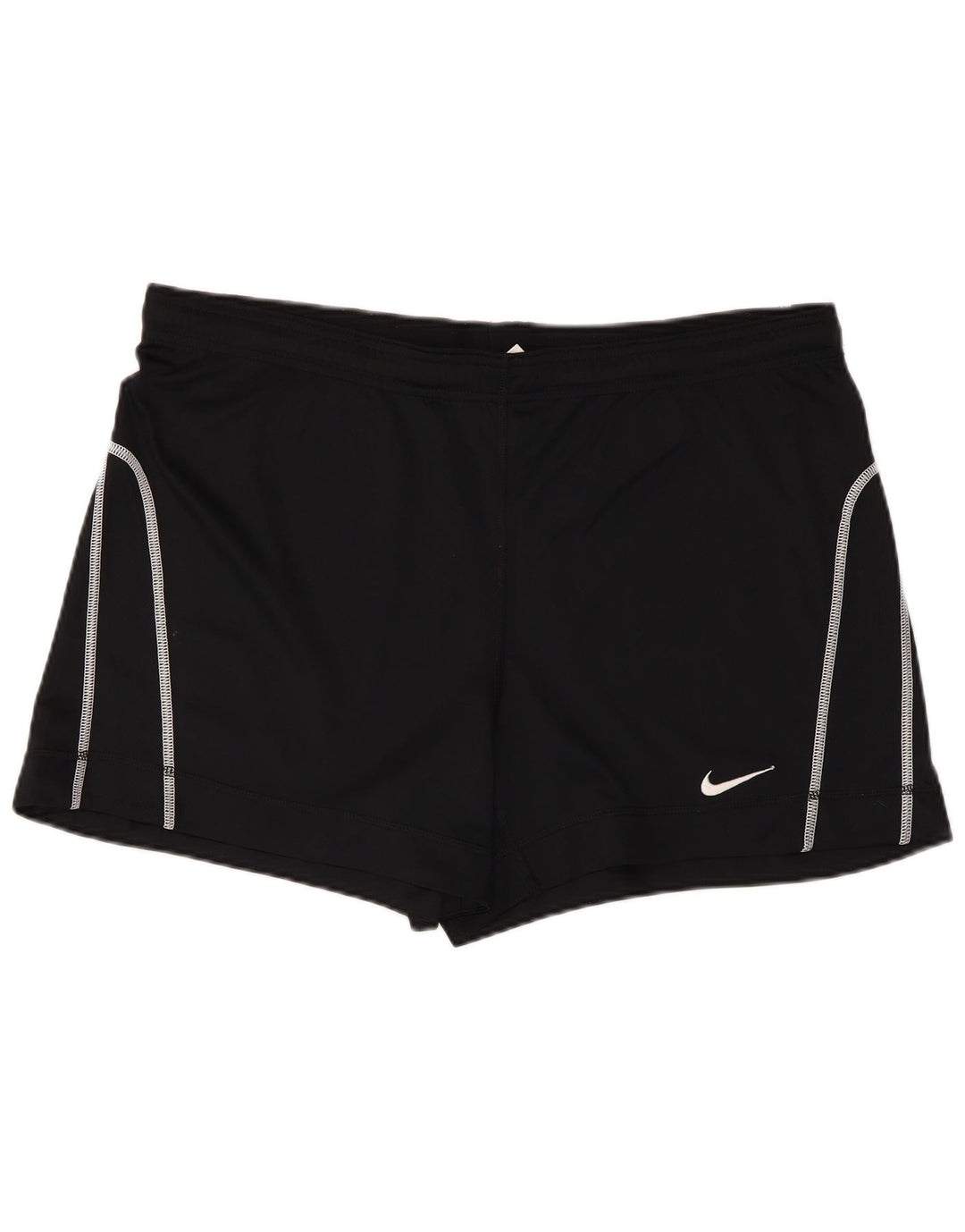 Damskie spodenki sportowe NIKE Dri Fit UK 16/18, duże, czarne, poliestrowe