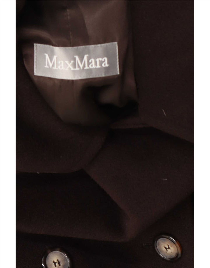 Max Mara Damski płaszcz oversize z podwójnymi piersiami UK 16, duży brązowy
