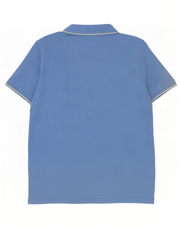 Crew Clothing Męska koszulka polo Średnio niebieska bawełniana w paski