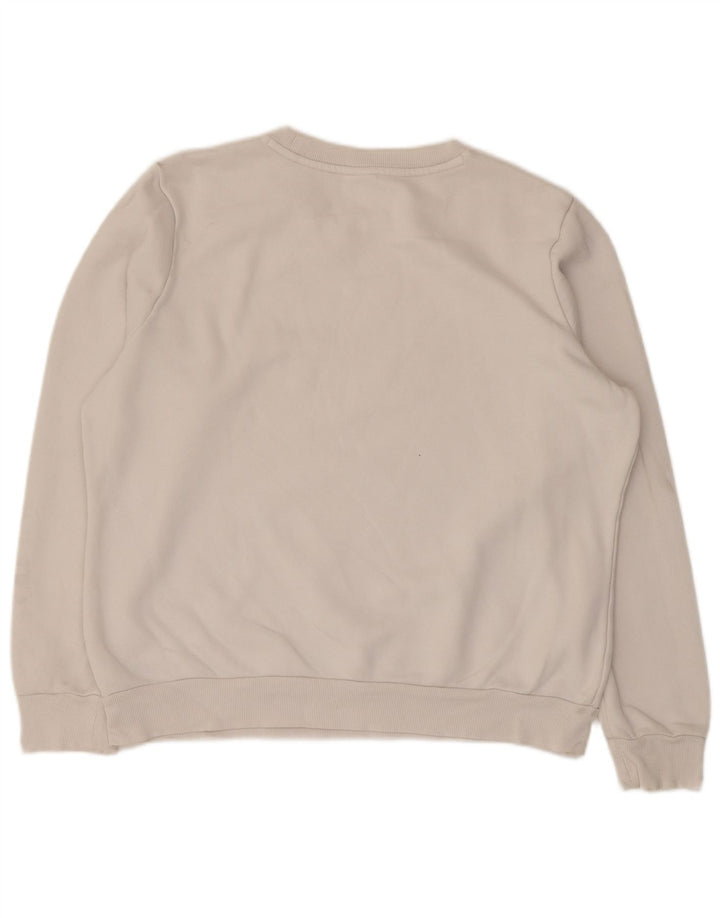 Męska bluza z grafiką Puma, duża, biała, bawełniana
