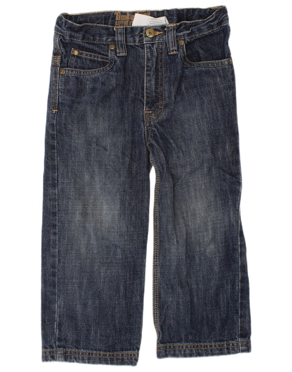 Timberland Boys Straight Jeans 3-4 Years W24 L15 Navy Blue Cotton