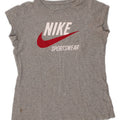 NIKE Girls Graphic T-Shirt Top 13-14 Years Grey Vintage Nike and Second-Hand Nike from Messina Hembry 