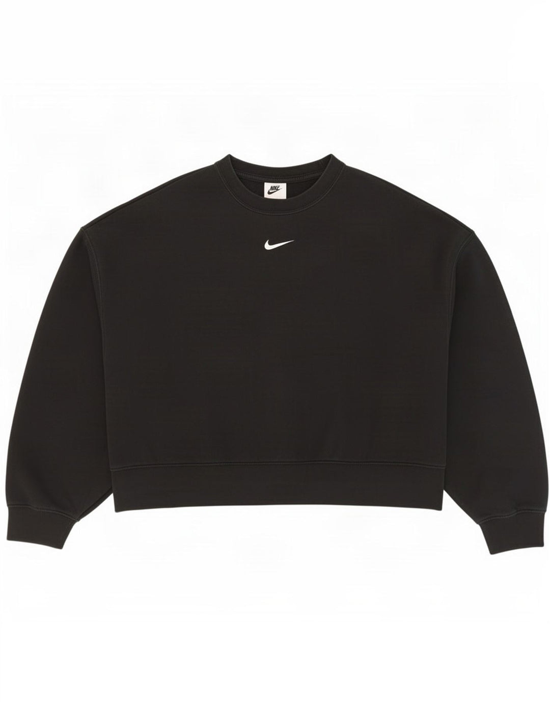 Damski sweter oversize Nike UK 10, mały, czarny, bawełniany