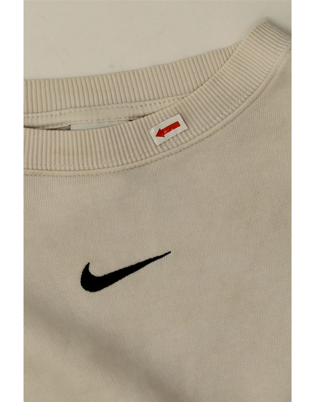Damska bluza dresowa Nike Crop Oversize UK 14, średnia, biała, bawełniana