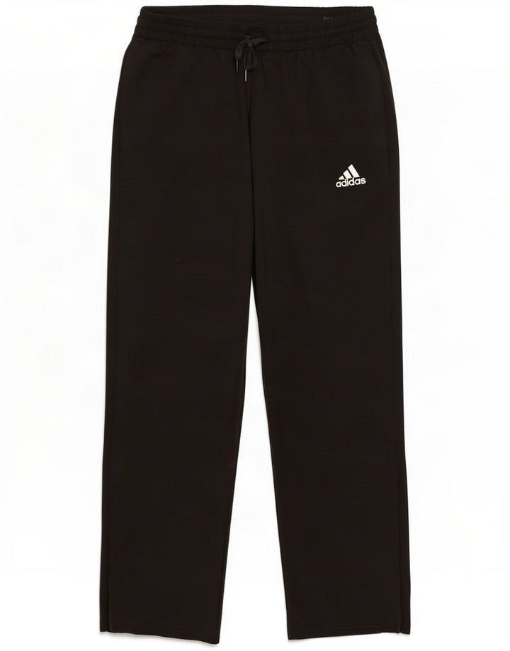 Męskie spodnie dresowe Adidas, duże, czarne, poliestrowe