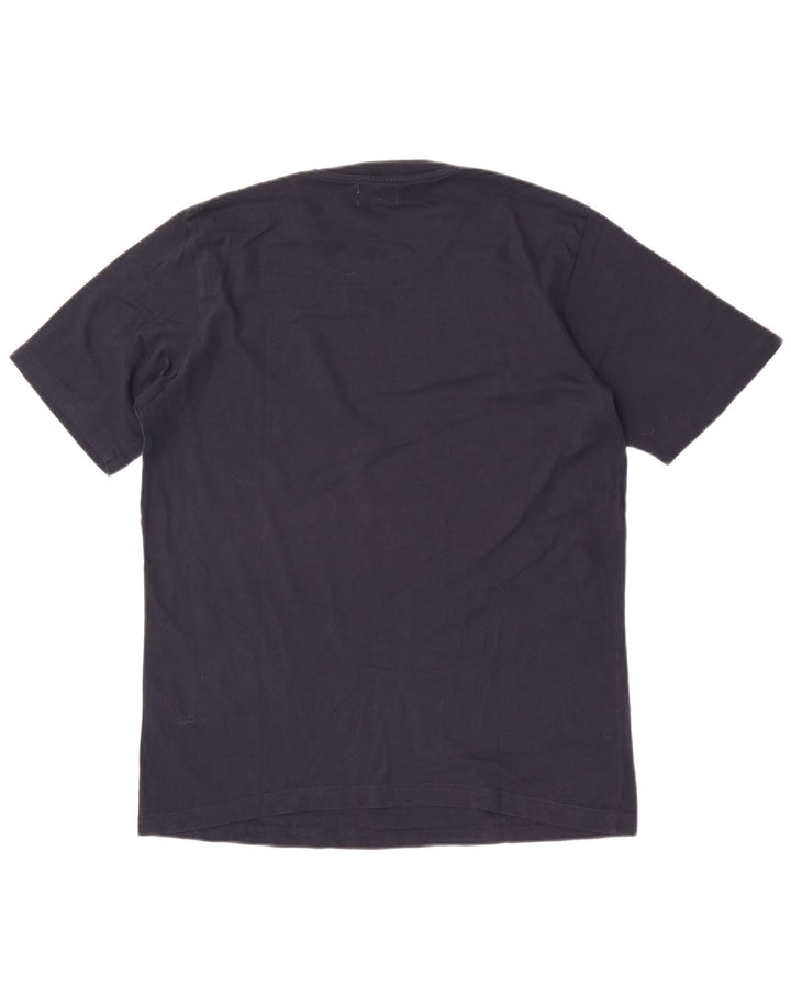 T-shirt męski Kappa, duży, granatowy, bawełniany