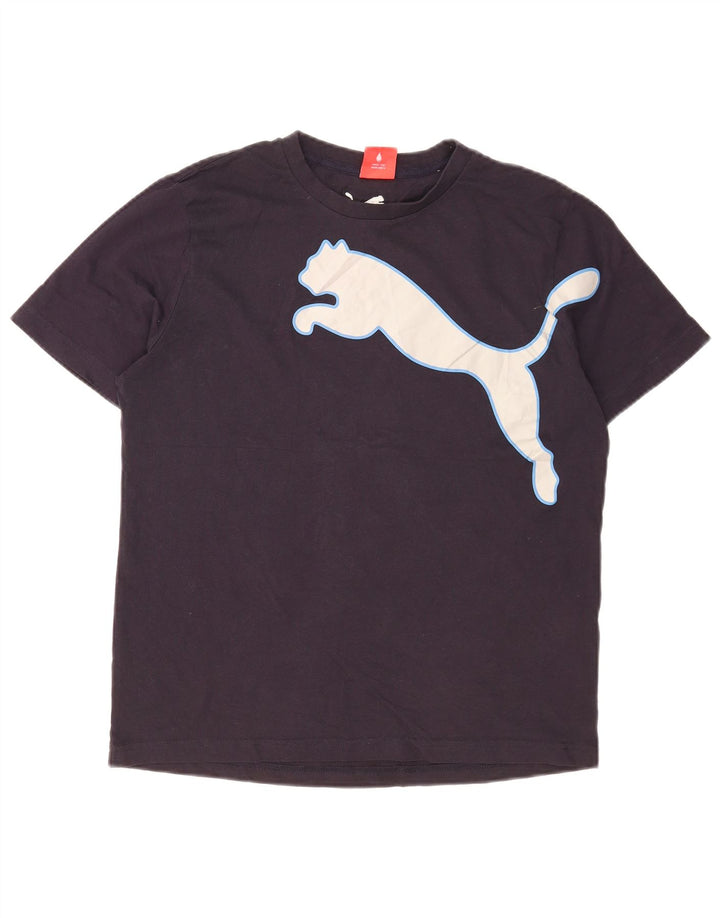 Męska koszulka z grafiką Puma, średnia, granatowa