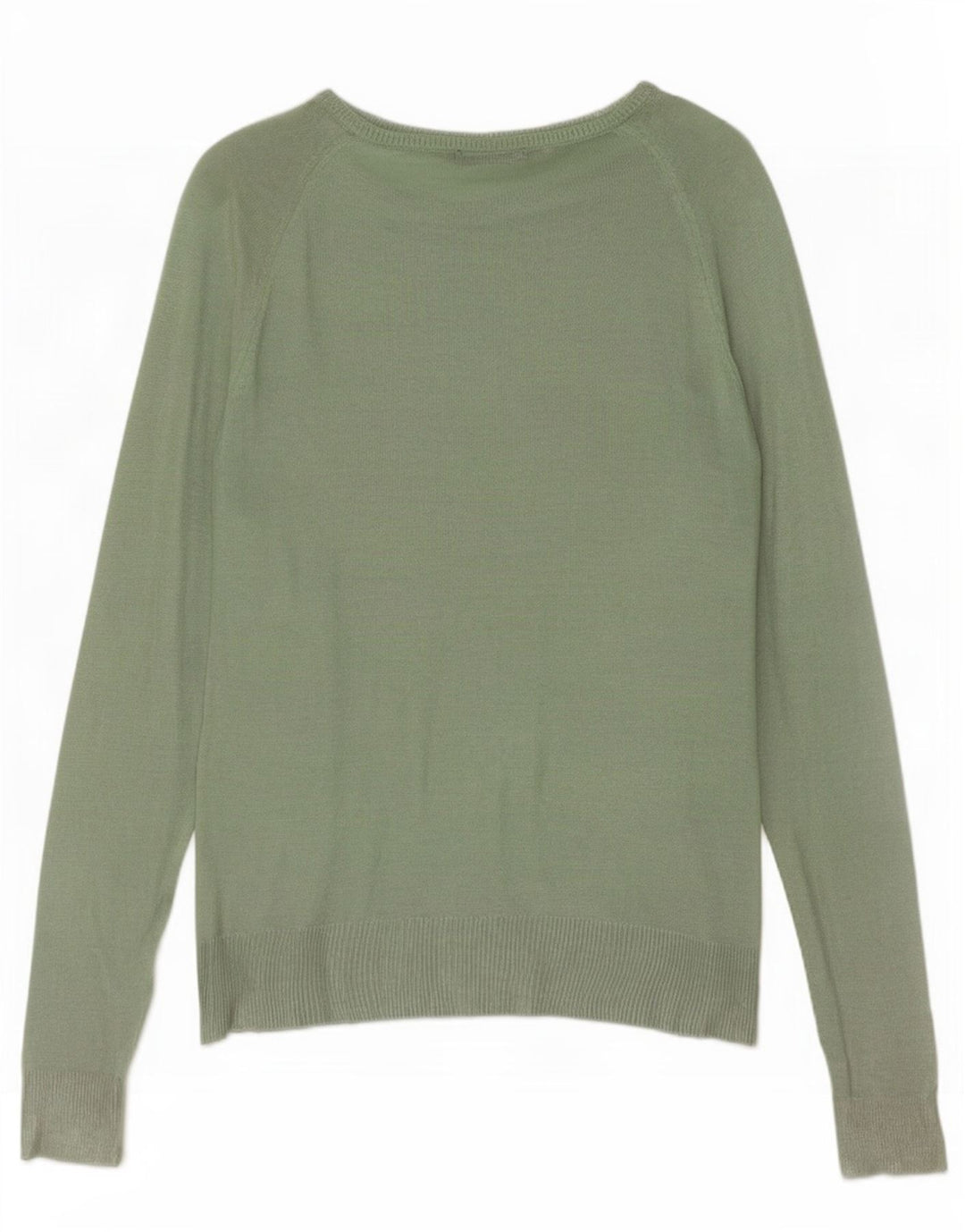 Sweter damski Zara z dekoltem w łódkę UK 14, średni zielony