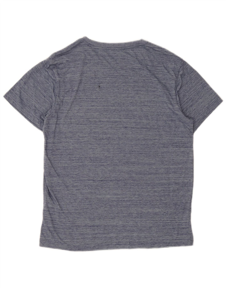 Męski T-shirt z grafiką Hurley, mały, granatowy, nakrapiany poliester