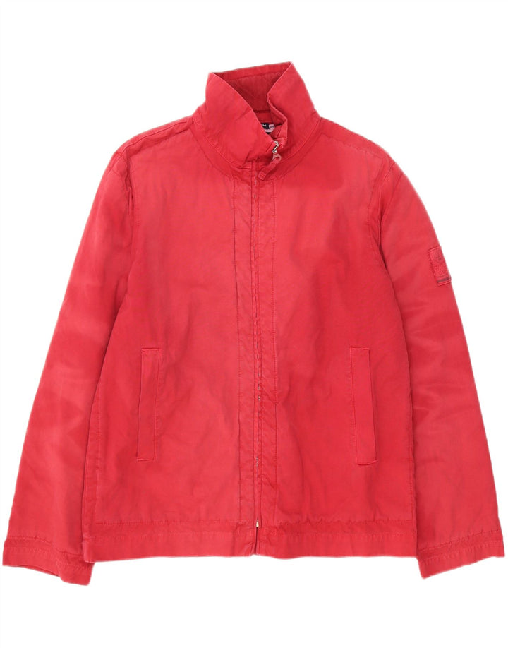 MURPHY & NYE Mens Bomber Jacket UK 38 Medium Red Cotton